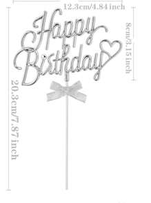 1pc Plastic Cake Topper, Slogan Design Cake Top Decoration For Birthday Party