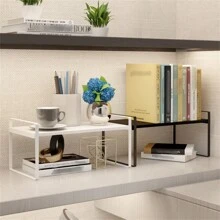 1 pieza Estantería de almacenamiento de cocina de panel de plástico ABS, estantería de gabinete de alta capacidad de carga, estantería minimalista, adecuada para cocina, sala de estar, dormitorio, estudio, utensilios de cocina, caja de almacenamiento, organizador, decoración de habitación, adecuada para cocina, restaurante, fiesta, campamento, reunión, regalo para amigos, regalo familiar