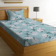 Micropercal Single Sheet With Printed Virol Elastic For Men And Women - 女性化 - 查看 2