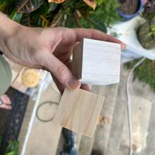 Cubos de madera - Grandes para hacer manualidades - Multicolor - Ver 7