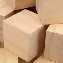 Cubos de madera - Grandes para hacer manualidades - Multicolor - Ver 2