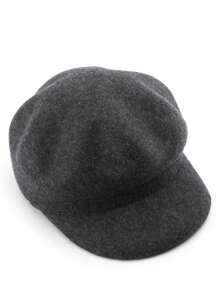 1 szt. Damska jesień zima koreańska vintage czysta wełna ośmiokątny kapelusz zewnętrzny kapelusz chroniący przed słońcem