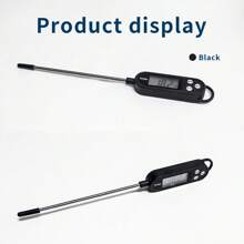 1pc Probe-Style Electronic Food Thermometer For Kitchen Oil Temperature, BBQ And Baking