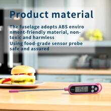 1pc Probe-Style Electronic Food Thermometer For Kitchen Oil Temperature, BBQ And Baking