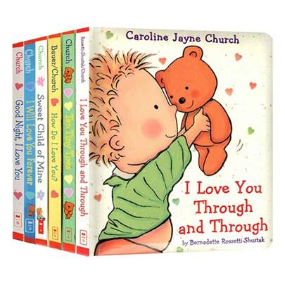 Lachilly 我爱你彻彻底底/十个小脚趾爱晚安英语故事绘本儿童睡前阅读教育学习书籍纸板书故事书