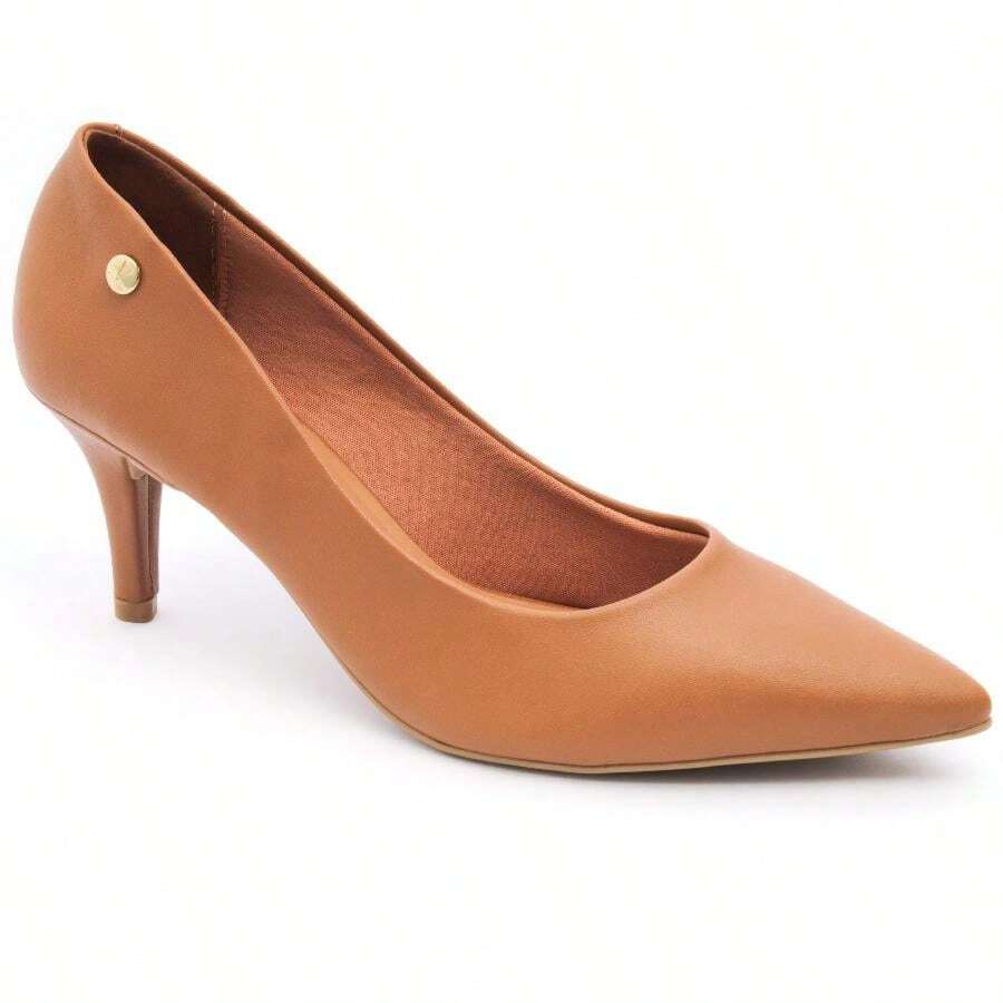 Vizzano Women's Pumps, Low Thin Heel, Soft, Original - Lạc đà - Xem 1