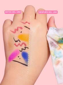 ULTRAMO Paquete de 30 piezas de toallitas desmaquillantes,toallitas húmedas,portátiles,de tela no tejida para limpiar manos, boca y  rostro,limpieza profunda,extracto hidratante para hombres y mujeres,artículos de limpieza domésticos - Cereza - Ver 2