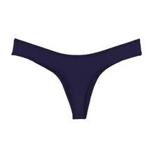 Surreal Microfiber Thong Panty Comfortable Sensual Perfect For Everyday Wear - 藏蓝色 - 查看 2