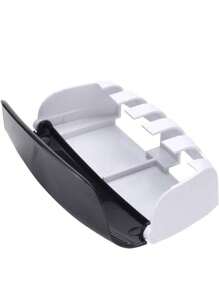 Dispensador de pasta dental+ soporte de cepillo dental - Negro - Ver 3