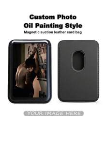 定制磁性卡套，兼容，可定制各种照片，例如情侣照、全家福、宠物照、周年纪念照等。定制礼品