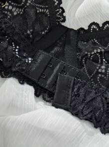 Lace Trim Women Sexy Lingerie Set, Rave For Going Out, Baddie Look