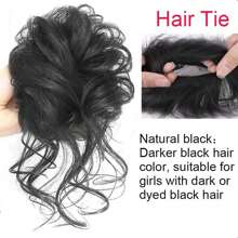 topshiny 1pc Elegant Curly Updo Hair Clips, Natural Fluffy Hair Bun Maker Extensions For Graceful Women And Girls, Adds Volume To The Nape Hair Claws Claw Clips Hair Jaw Clip Hair Clamps Hair Clutch Hair Catcher Clip - Multicolor - View 20