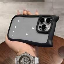 Super Cute Three-Dimensional Cat's Ears (Steamed Cat-Ear Shaped Bread) New Shape Transparent Acrylic Back Plate, Dirt Resistant, Anti Drop, Fingerprint Free Mobile Phone Case Is Suitable For IPhone 11/12/12pro/12Promax/13/13pro/13proMAX/14/14pro/14proMAX/15/15Promax Pink And Black/IPhone17/17pro/17Promax/Air