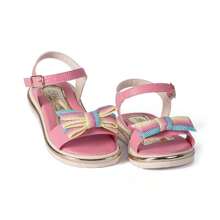 Girls' Casual Sandals With Bow - Hồng - Xem 2