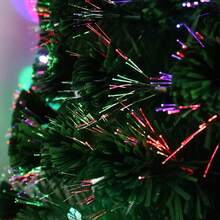 LILIIN Artificial Christmas Tree With Stand Artificial Christmas Tree Simulation Christmas Tree Artificial Christmas Trees For Indoor And Outdoor Decoration (With Colorful LED Snowflake, 120cm/150cm/180cm/210cm/240cm) - Green - View 4