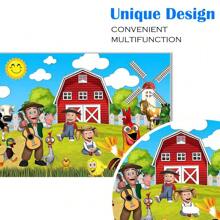1pack Farm Animals Theme Party Decorations, Birthday Party Background Fabric,Farm Animal Background Photo Banner,7 X 5 FT - Bối cảnh 3 - Xem 3