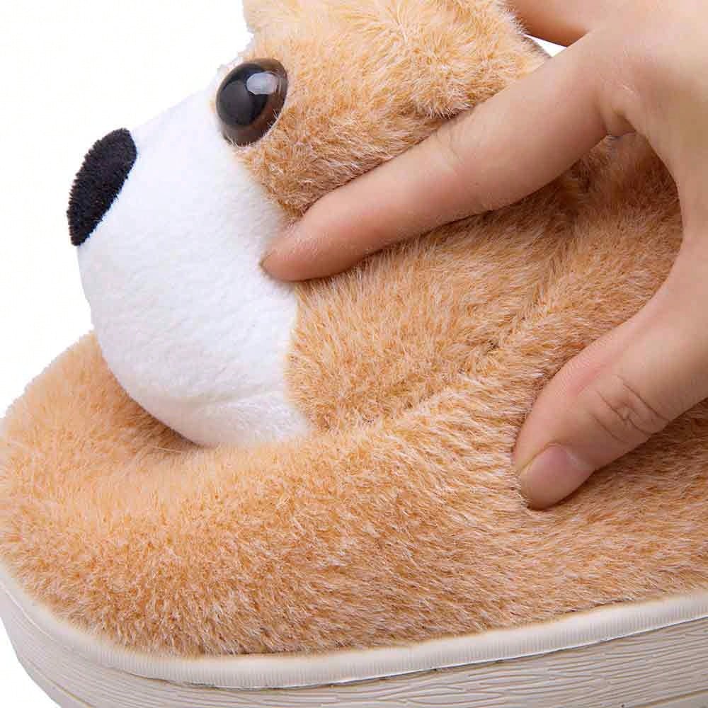 Women's House Slippers, Thick NonSlip Fluffy Lined Warm Shoes With