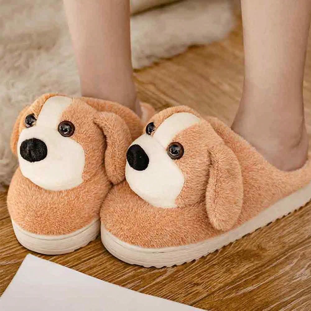 Women's House Slippers, Thick NonSlip Fluffy Lined Warm Shoes With