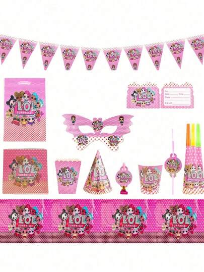 LOL SURPRISE LOL SURPRISE 105 Cartoon Dolls Birthday Party Decoration Surprise Doll Decoration Holiday Surprise Gift Party Decoration Supplies,Lol,Lol Surprise,Lol Dolls