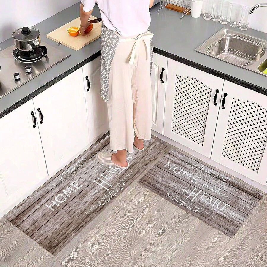1 件家居装饰抗疲劳地垫、厨房地毯 - 防水、防滑、可洗，适用于入口、卧室、客厅、走廊、洗衣房、浴室入口 - 彩色 - 查看 1