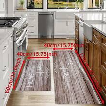 1 件家居装饰抗疲劳地垫、厨房地毯 - 防水、防滑、可洗，适用于入口、卧室、客厅、走廊、洗衣房、浴室入口 - 彩色 - 查看 3