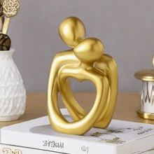 1 Piece Creative Couple Figurines Sculpture Candle Holder For Modern Home Decoration Such As Living Room, Desk, Bedroom Bedside Table, Etc. Anniversary Gift For Mom, Valentine's Day Gift.