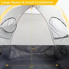 Compañero de camping mini para camionetas: Carpa de camión gris-naranja de 5.2-5.8 pies