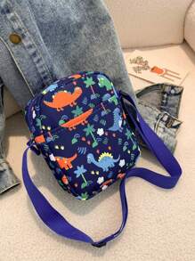 迷你孩子們可愛恐龍圖案斜肩包手機包