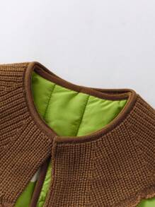 mini bala Bộ đồ liền thân ấm áp thời trang cho bé trai bé gái ngoài trời - màu xanh lá - Xem 6