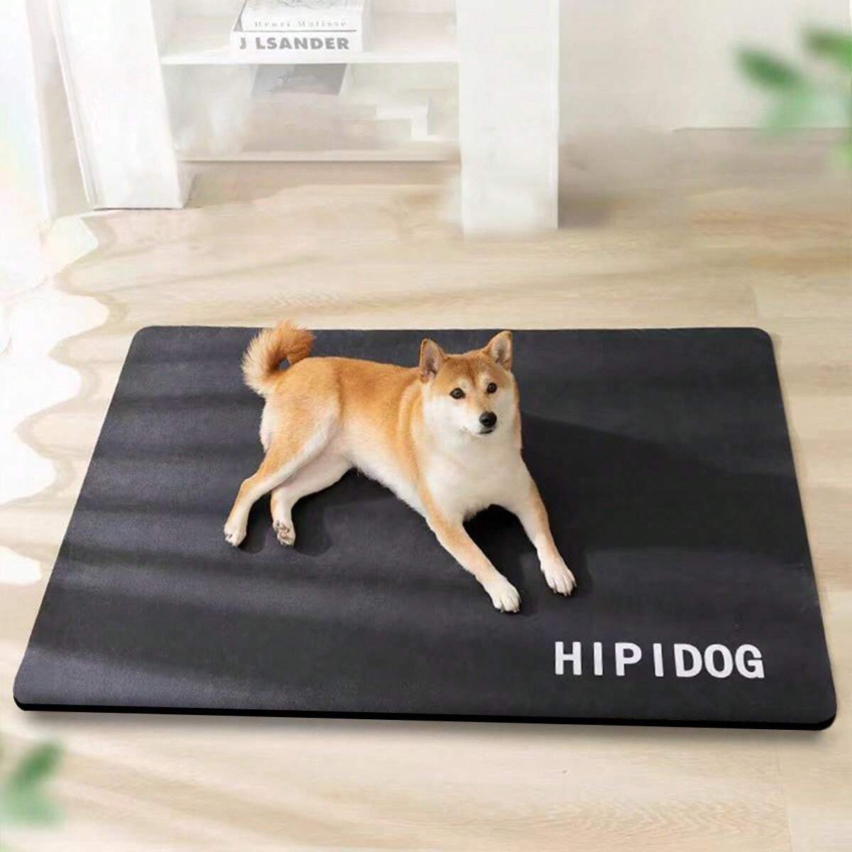 1 Pc 100 Water Absorbent Pet Feeding Mat, Dog And Cat Food Mats