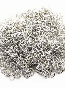 100 chiếc dây chuyền 5mm để làm mặt dây chuyền - vòng tròn khép kín - Xem 11