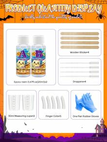 Bộ keo epoxy trong suốt không bọt 20/50/100ml, dùng cho đồ thủ công DIY, lắp ráp và kết dính vật thể, đúc thanh, quà tặng Halloween/Giáng sinh/sinh nhật. - Nhựa epoxy - Xem 13