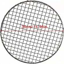 SHZICMY Barbecue Grate 16 Inch Thickened Stainless Steel Charcoal Grate 40.5 Cm Diameter Round Grill Grate - Silver - View 8