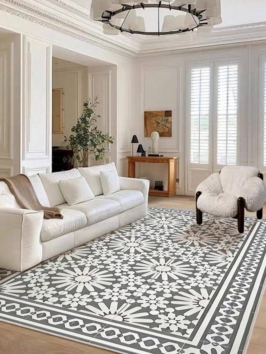 1 Pc And Retro Style Carpet, Suitable For Daily Use, Suitable For
