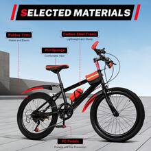 VTT 20" pour garçons/filles 7 vitesses - Rouge - Voir 5