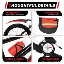 VTT 20" pour garçons/filles 7 vitesses - Rouge - Voir 9