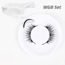 Lông mi nam châm 3 nam châm không cần kẻ mắt - Lông mi nam châm có thể tái sử dụng, trông tự nhiên Bộ lông mi giả 3D không cần keo kèm dụng cụ bôi, có thể tái sử dụng và chống thấm nước, không cần keo, dễ đeo - Mi tự nhiên - Xem 10