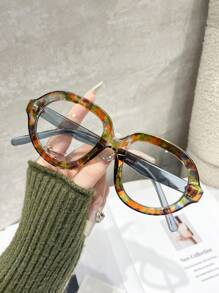 1 Cặp Kính Không Cần Đơn Thời Trang Mới Cho Nữ, Thích Hợp Làm Phụ Kiện Kính Phối Đồ Hàng Ngày Cho Phụ Nữ - Trong sáng - Xem 1