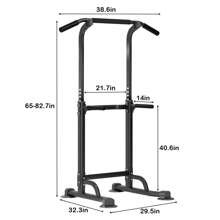 DlandHome Sport Power Tower, Pull-Up Bar Dip Station For Strength Training, Power Tower For Home Gym Fitness, Black - màu đen - Xem 11