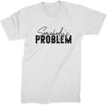 Somebody's Problem Country Music Western Mens T-Shirt - Đỏ - Xem 6