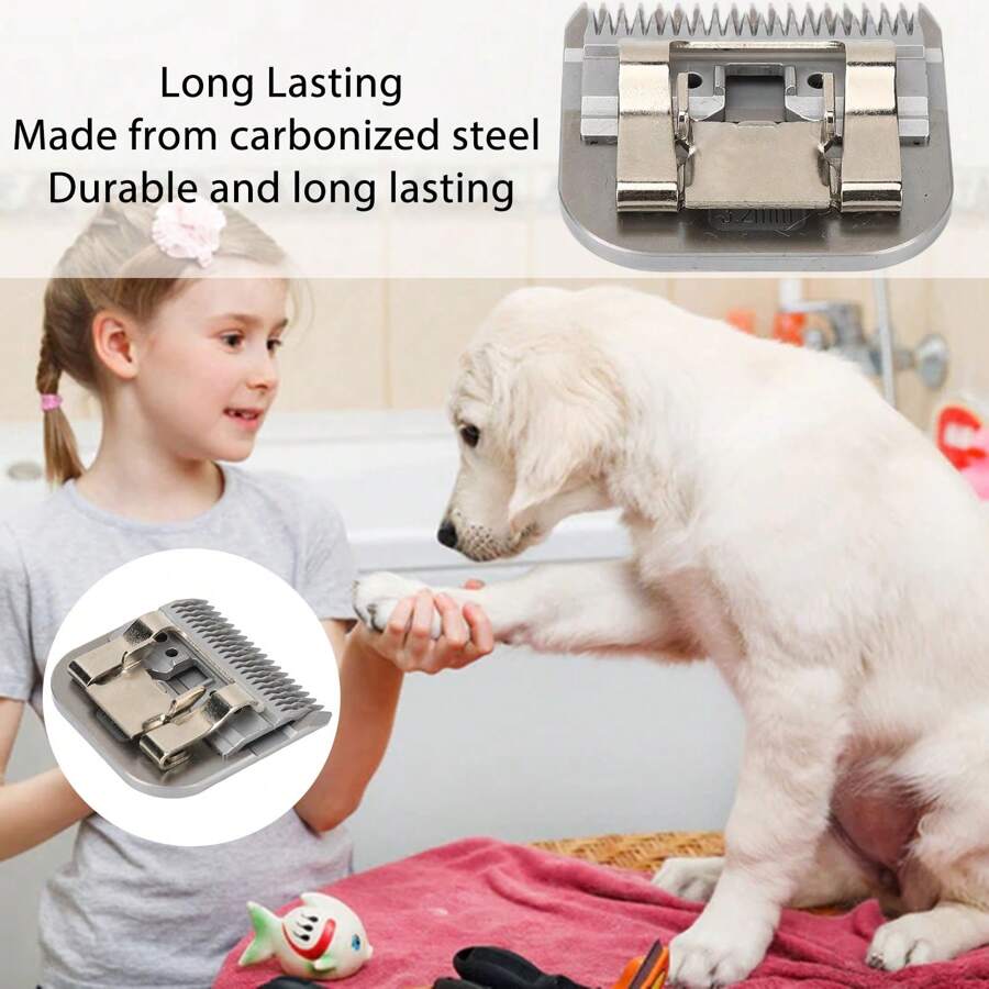 Dog Clipper Cutting Blade Size 7F 3.2mm Carbonized Steel Detachable