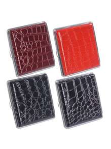 1 件男士多色皮革时尚便携式烟盒，适合男女日常使用，发饰，吸烟配件，香烟储存，烟嘴盒，Sigaretten Doos - 彩色 - 查看 5