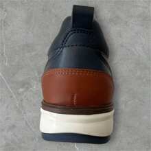 Zapato caballero  casual formal basic color marino - Azul Marino - Ver 4