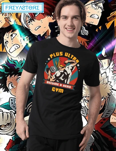 Playera Freya Store All might Gym Become a Hero My H3ro Ac4demia Anime