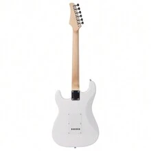 Guitarra eléctrica con diapasón de palisandro, color blanco - Blanco - Ver 3