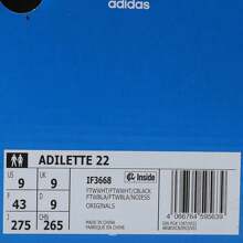 Adidas Originals Sandálias/Chinelos Esportivos com Estampa Listrada para Homens e Mulheres, IF3668