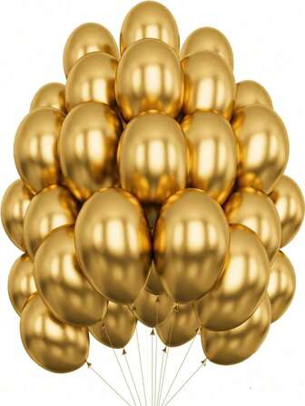 5/10/12/18 tums metallguldballonger, metallballonger, guldballonger som används till ballonggirlanger eller ballongbågar som festdekorationer, födelsedagsdekorationer, bröllop, examensceremonier, årsdagar, festdekorationer, jul