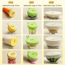 2 件硅胶弹力盖，通用可重复使用硅胶密封盖，适用于碗、杯、容器，可放入微波炉和洗碗机 - 彩色 - 查看 2