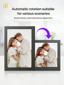 1 khung ảnh kỹ thuật số D8, quà tặng Giáng sinh, quà tặng sinh nhật, quà tặng tiệc Chụp ảnh ngay lập tức Chia sẻ từ xa, Nhập / Xuất Wifi, Màn hình cảm biến trọng lực Đa chạm, Bất kỳ cảnh nào cũng có thể hiển thị Ghi lại những khoảnh khắc cuộc sống, Tích hợp dung lượng lớn 16G Lưu trữ nhiều ảnh miễn phí với Frameo Hỗ trợ thẻ TF 32G để đáp ứng nhu cầu lưu trữ ảnh hàng ngày và giúp việc lưu trữ trở nên tùy ý hơn - màu đen - Xem 8