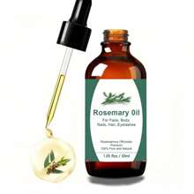 30ml Rosemary Hair Elixir Oil, Nourishing & Smoothing For Dry, Frizzy Hair, Strengthens Hair
